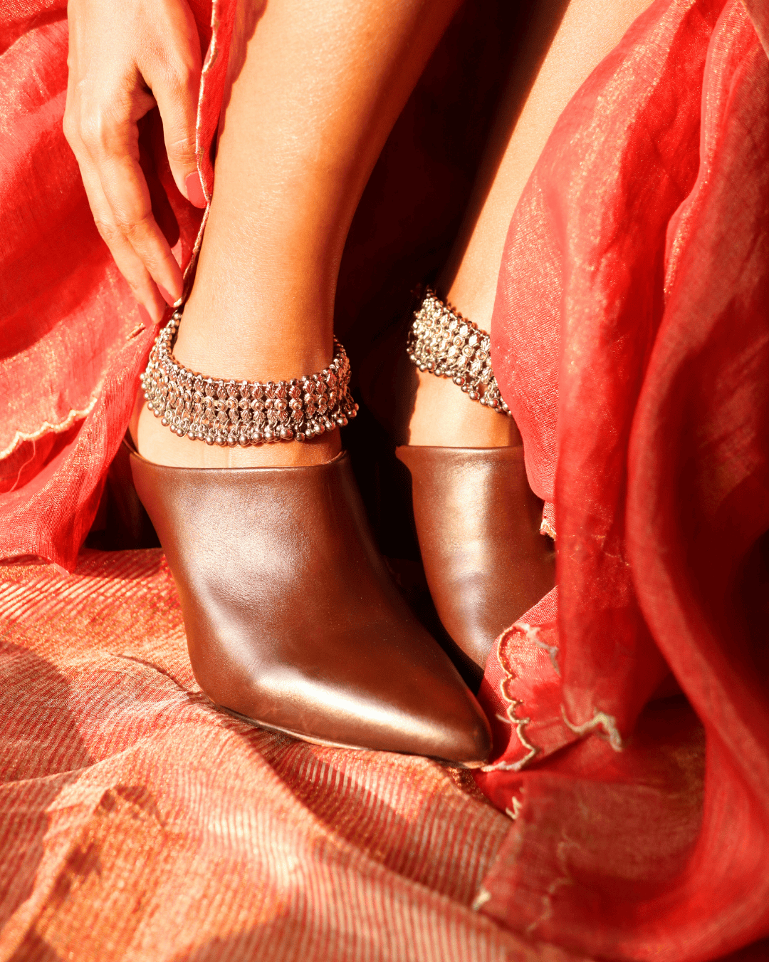 heels for saree