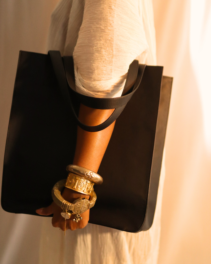 buy black Luxury leather bag