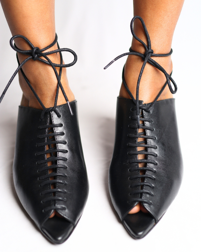 buy lace-up high-heeled shoes India